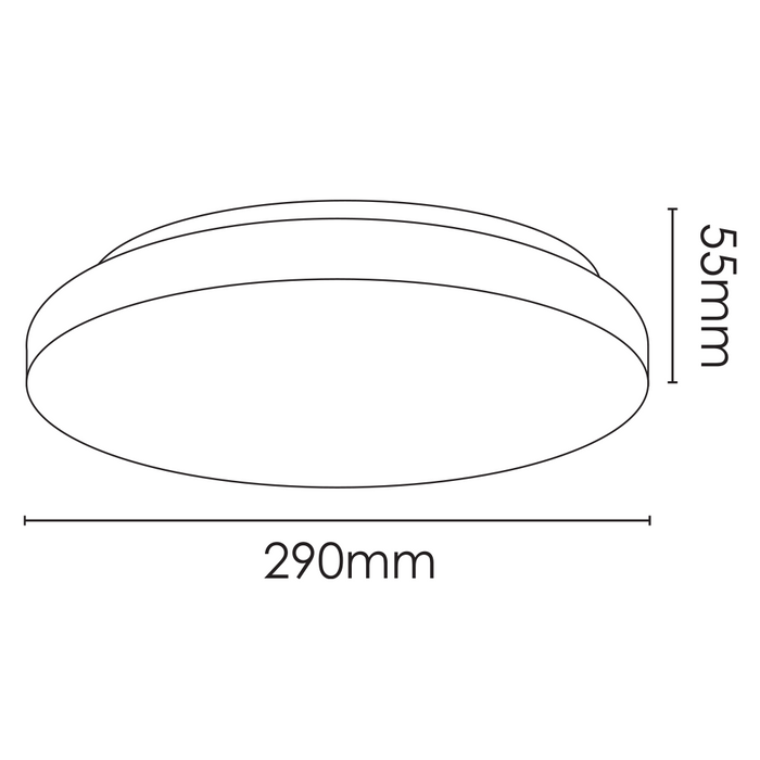 Vencha Lighting Dover 290mm 18w LED Ceiling Light