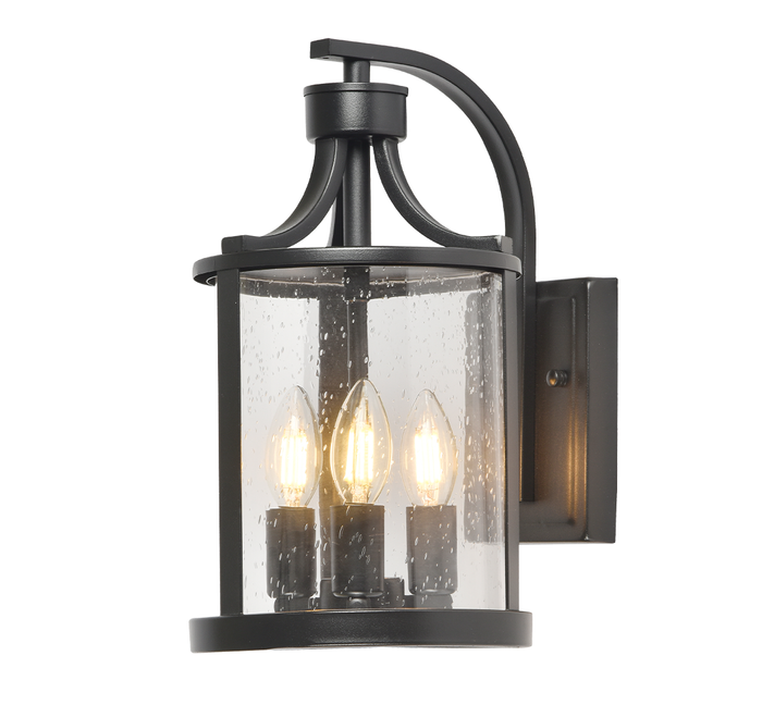 Vencha Lighting Melton Exterior Wall Light - Black