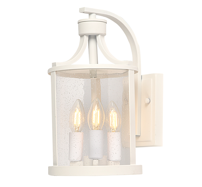 Vencha Lighting Melton Exterior Wall Light - White