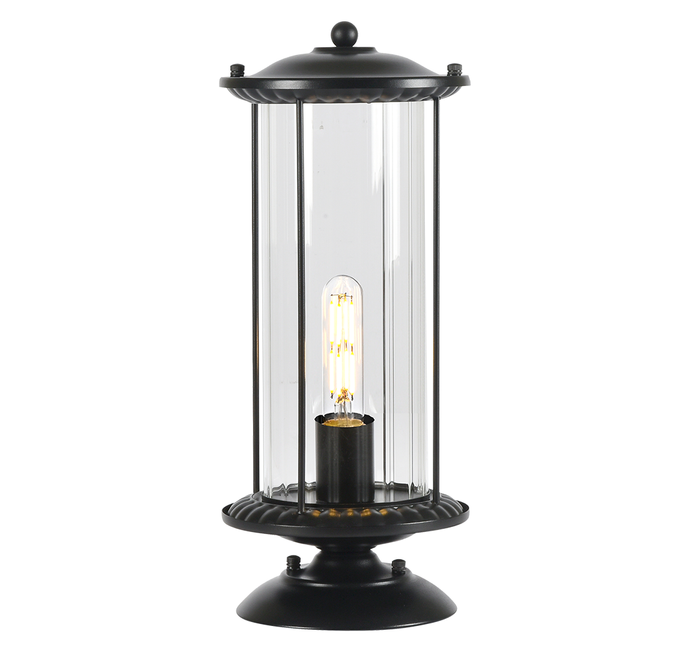 Vencha Lighting Watford Exterior Pillar Mount - Black