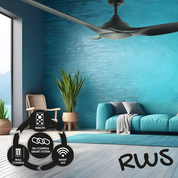 Vencha Lighting Raven RWS 46 DC Ceiling Fan - Black