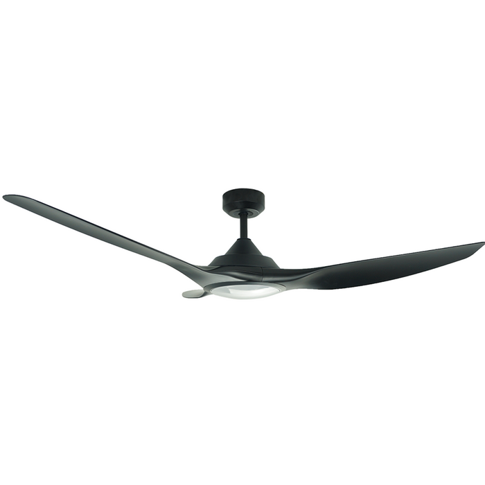 Vencha Lighting Raven RWS 46 DC Ceiling Fan - Black