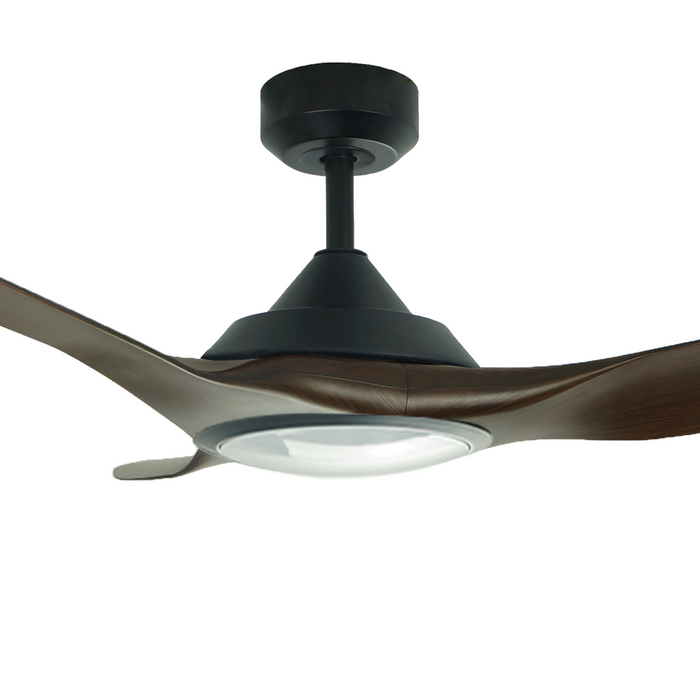 Vencha Lighting Raven RWS 52 DC Ceiling Fan - Walnut