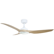 Vencha Lighting Raven RWS 52 DC Ceiling Fan - Oak