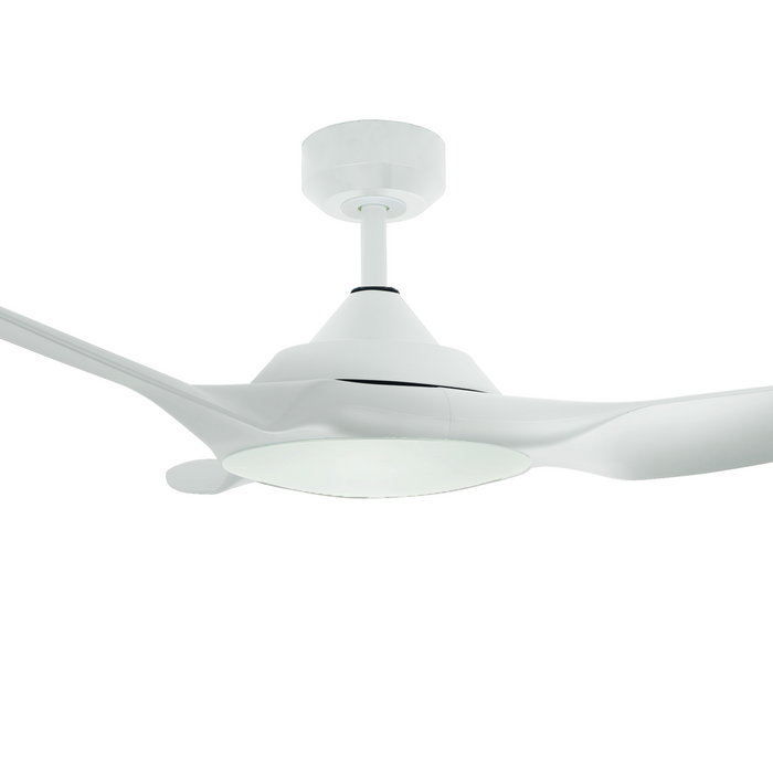 Vencha Lighting Raven RWS 64 DC Ceiling Fan - White