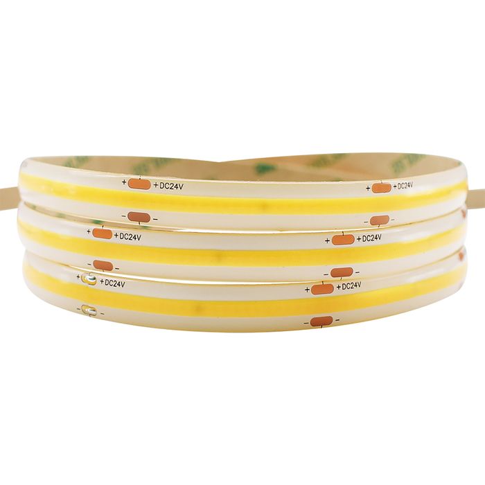 Vencha Lighting 10w COB Long Run LED Strip Light - 24v - IP65 - 1m - 3000K