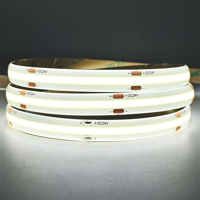 Vencha Lighting 10w COB Long Run LED Strip Light - 24v - IP65 - 1m - 6000K