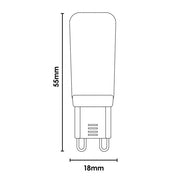 Vencha Lighting G9 4w LED Filament - Frost - Dim - 6000K
