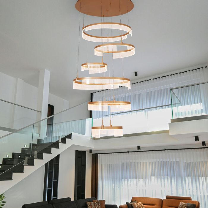 Vencha Lighting Lando 6 Ring - Gold