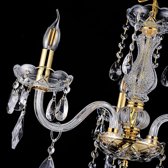 Vencha Lighting Bromley Crystal Chandelier - 3 Light