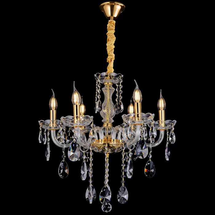 Vencha Lighting Bromley Crystal Chandelier  - 6 Light