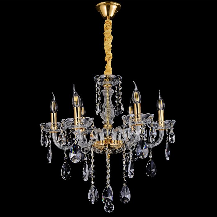 Vencha Lighting Bromley Crystal Chandelier  - 6 Light
