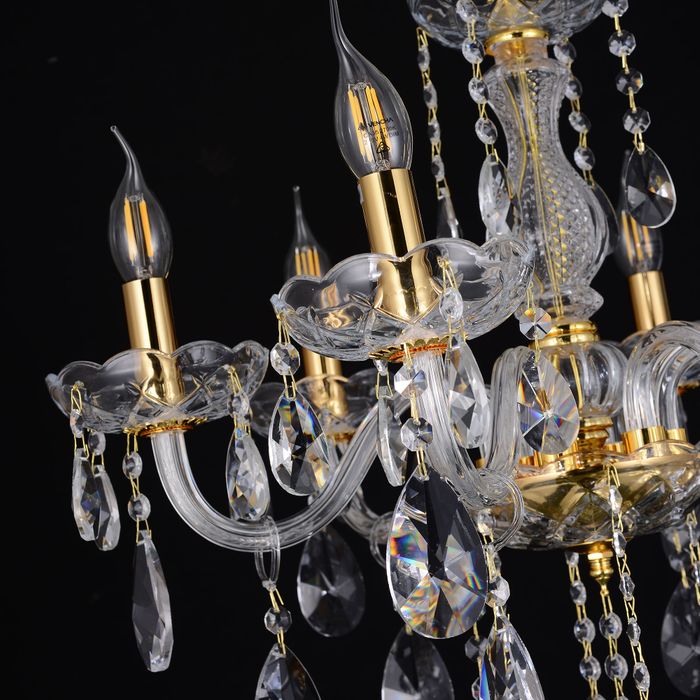 Vencha Lighting Bromley Crystal Chandelier  - 6 Light
