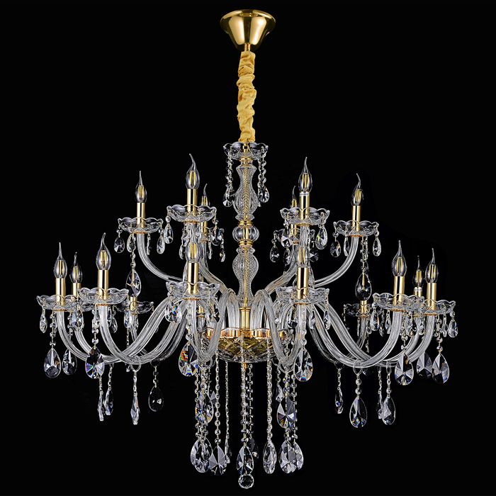 Vencha Lighting Bromley Crystal Chandelier  - 12-6 Light