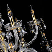 Vencha Lighting Bromley Crystal Chandelier  - 12-6 Light
