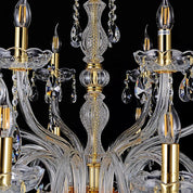 Vencha Lighting Bromley Crystal Chandelier  - 12-6 Light