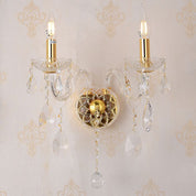 Vencha Lighting Bromley Crystal Wall Light - 2 Light