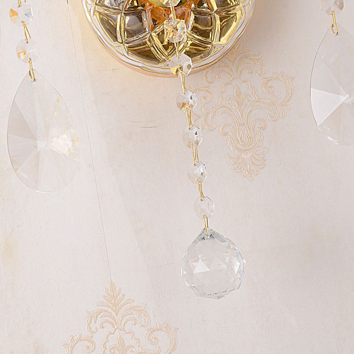 Vencha Lighting Bromley Crystal Wall Light - 2 Light