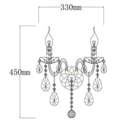Vencha Lighting Bromley Crystal Wall Light - 2 Light