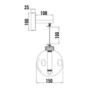 Vencha Lighting Meteor 1 Wall Light