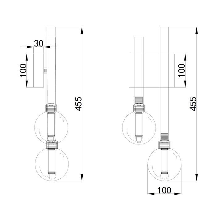 Vencha Lighting Meteor 2 Wall Light