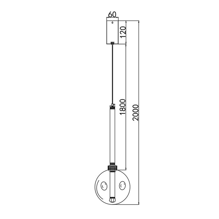 Vencha Lighting Meteor 1 Light Pendant