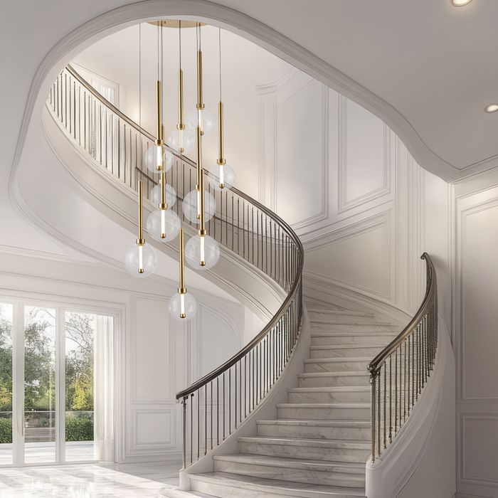 Vencha Lighting Meteor 10 Light Pendant - Round