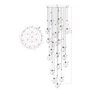Vencha Lighting Meteor 20 Light Pendant