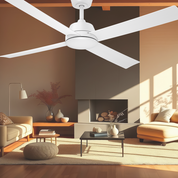 Vencha Lighting Bronco 52 DC Ceiling Fan - White