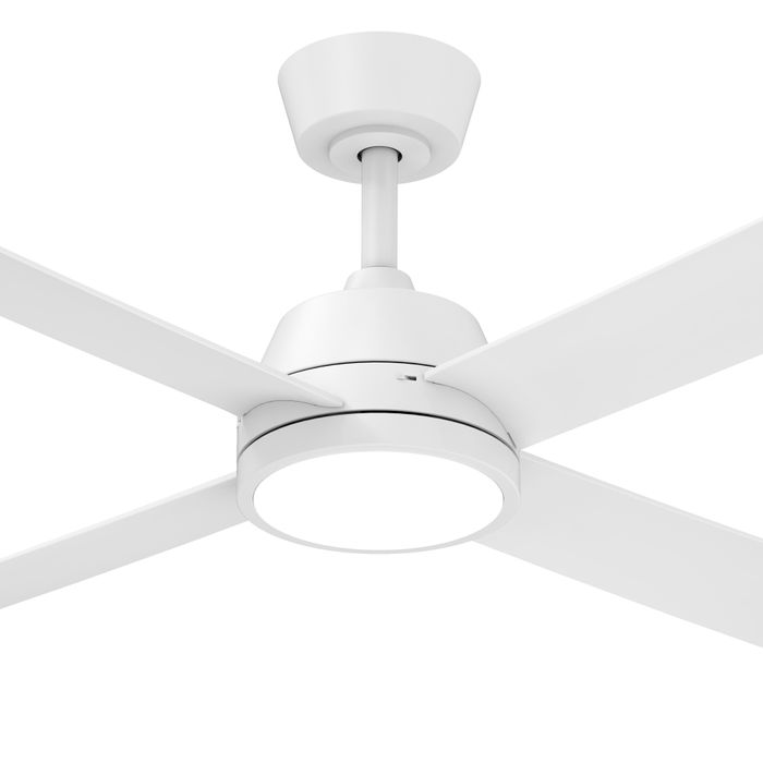 Vencha Lighting Bronco 52 DC Ceiling Fan - White with Light