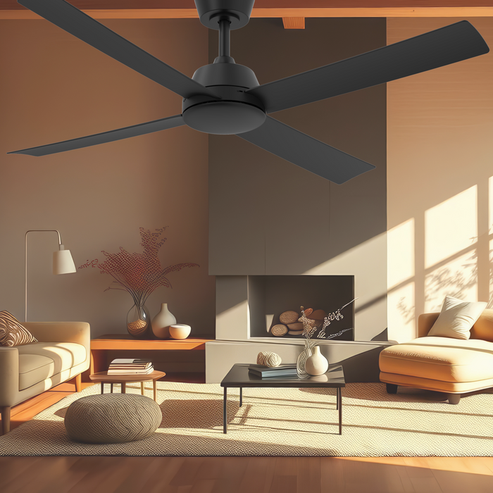 Vencha Lighting Bronco 52 DC Ceiling Fan - Black