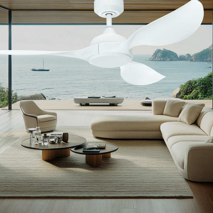 Vencha Lighting Ranger RWS 56 DC Ceiling Fan - White