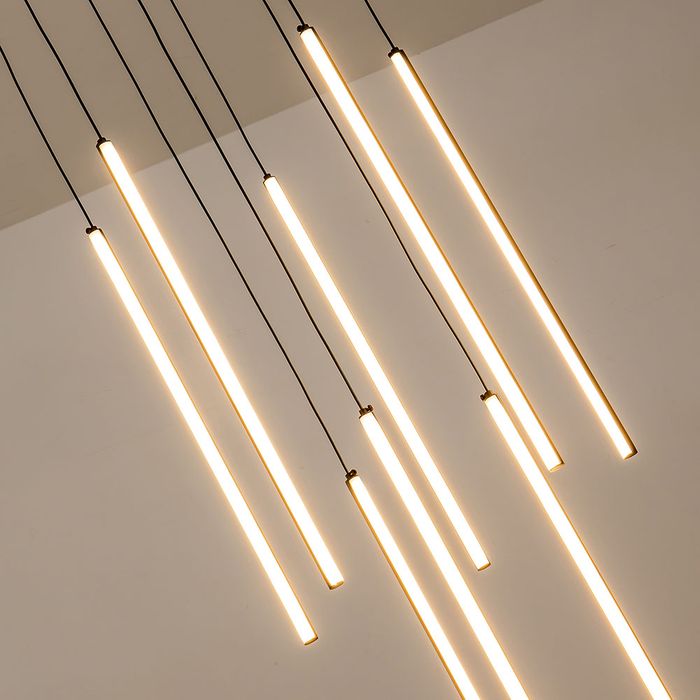 Vencha Lighting Centric - 8 Light Drop - Black - 3 CCT