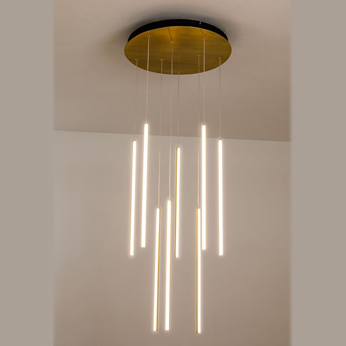 Vencha Lighting Centric - 8 Light Drop - Gold - 3 CCT