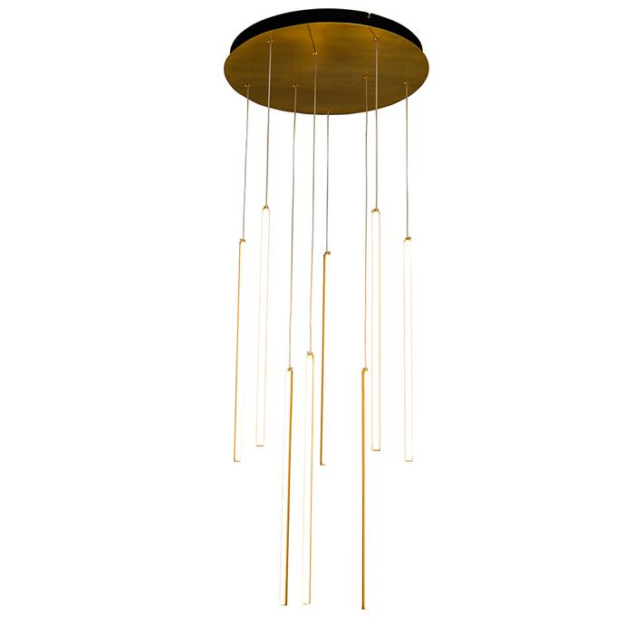 Vencha Lighting Centric - 8 Light Drop - Gold - 3 CCT