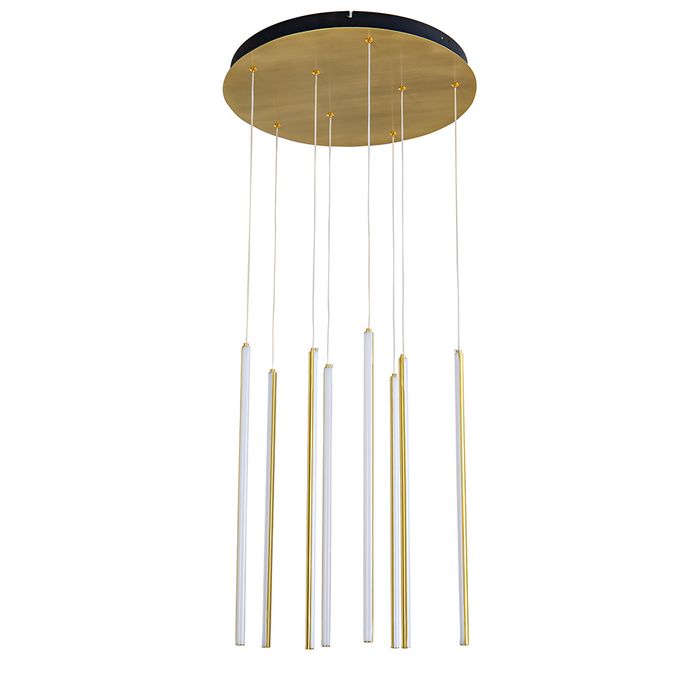 Vencha Lighting Centric - 8 Light Drop - Gold - 3 CCT
