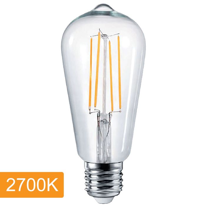 Vencha Lighting Pear ST64 4w LED Filament - E27 - 2700K