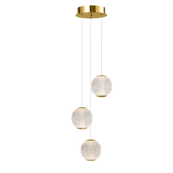 Vencha Lighting Langdon-3 Light - Gold - 3K