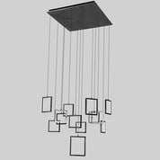 Vencha Lighting Dahli 13 Light Pendant - Black-5K