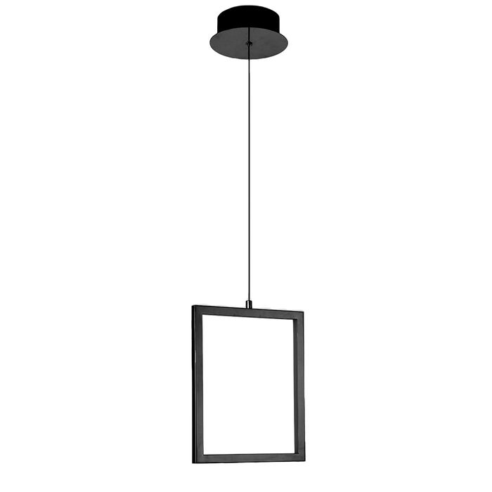 Vencha Lighting Dahli 1 Light LED Pendant - Black-3K