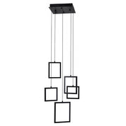 Vencha Lighting Dahli 5 Light LED Pendant - Black-3K