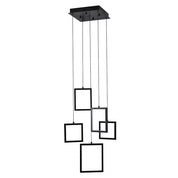 Vencha Lighting Dahli 5 Light LED Pendant - Black-3K