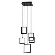 Vencha Lighting Dahli 5 Light LED Pendant - Black-5K