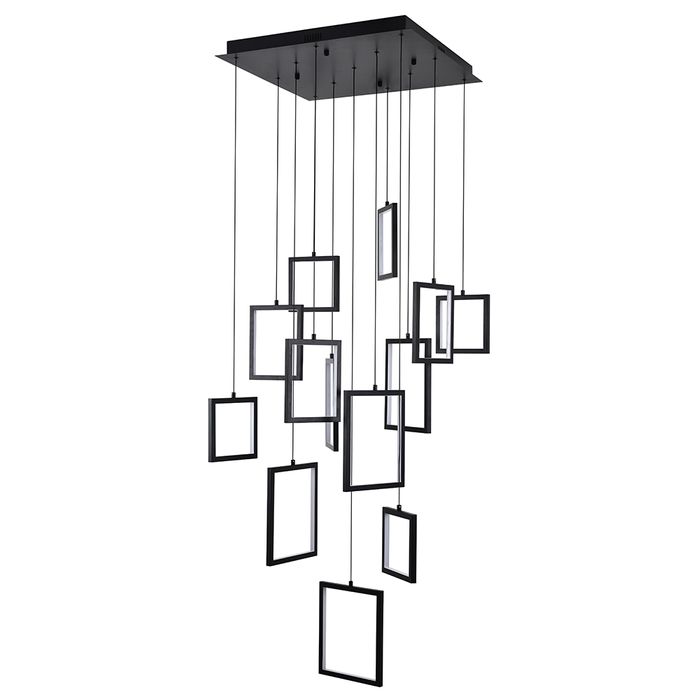 Vencha Lighting Dahli 13 Light Pendant - Black-3K