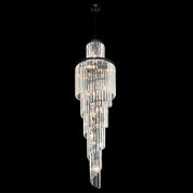 Vencha Lighting Chanel-S-BK Spiral Chandelier - 400x1300