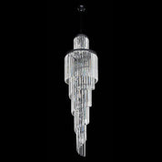 Vencha Lighting Chanel-S-BK Spiral Chandelier - 400x1300