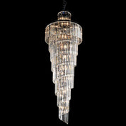 Vencha Lighting Chanel-L-BK Spiral Chandelier - 700x2000