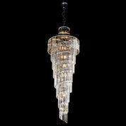 Vencha Lighting Chanel-L-BK Spiral Chandelier - 700x2000