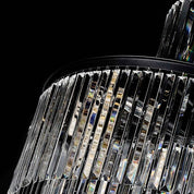 Vencha Lighting Chanel-L-BK Spiral Chandelier - 700x2000