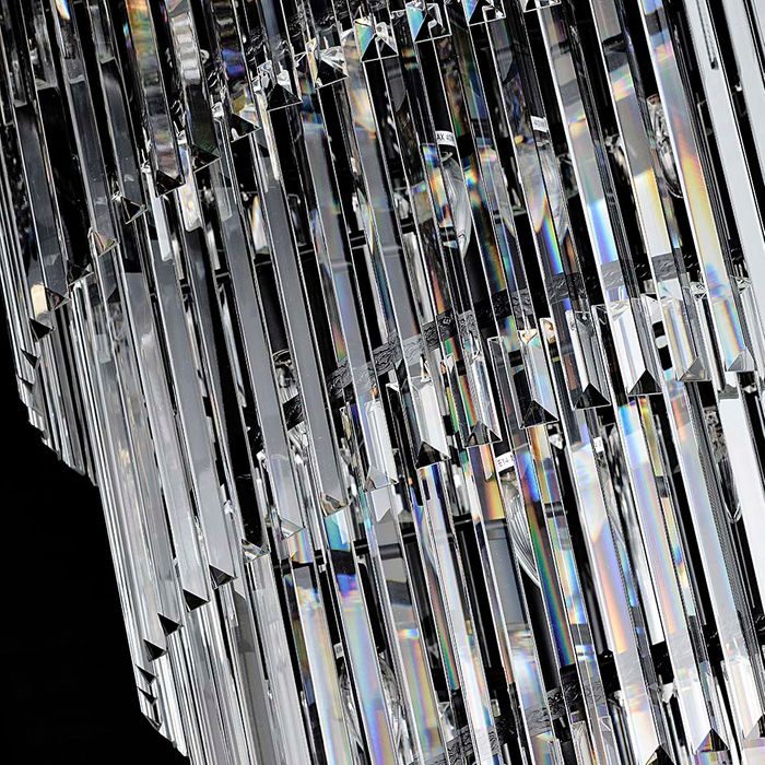 Vencha Lighting Chanel-L-BK Spiral Chandelier - 700x2000
